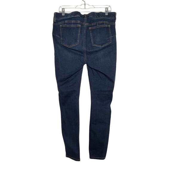 TORRID Bombshell Skinny Jeans Premium Stretch Distressed Dark Wash Womens Sz 14R - Picture 4 of 10